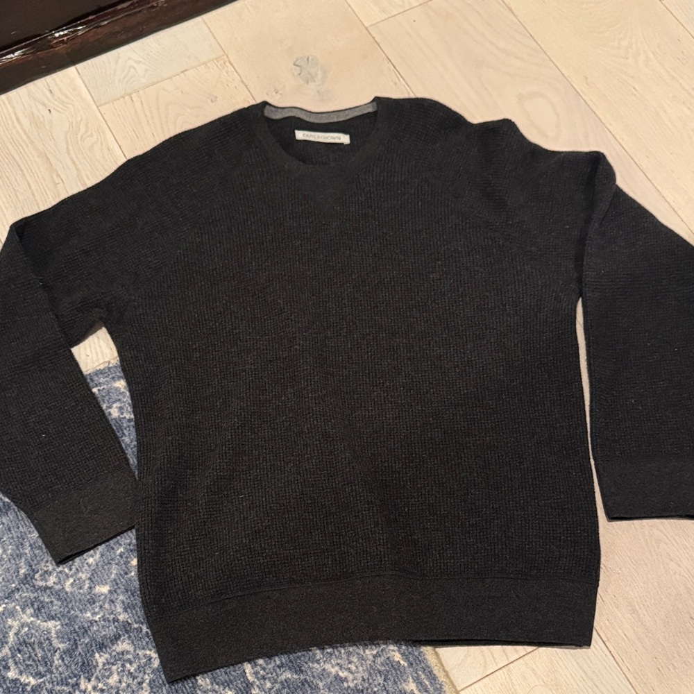 Outerknown Charcoal V-Neck Sweater